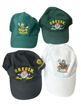 Oregon Ducks Rose Bowl Angry Donald Cap Baseball Brimmed hat - Lot of 4 - UofO